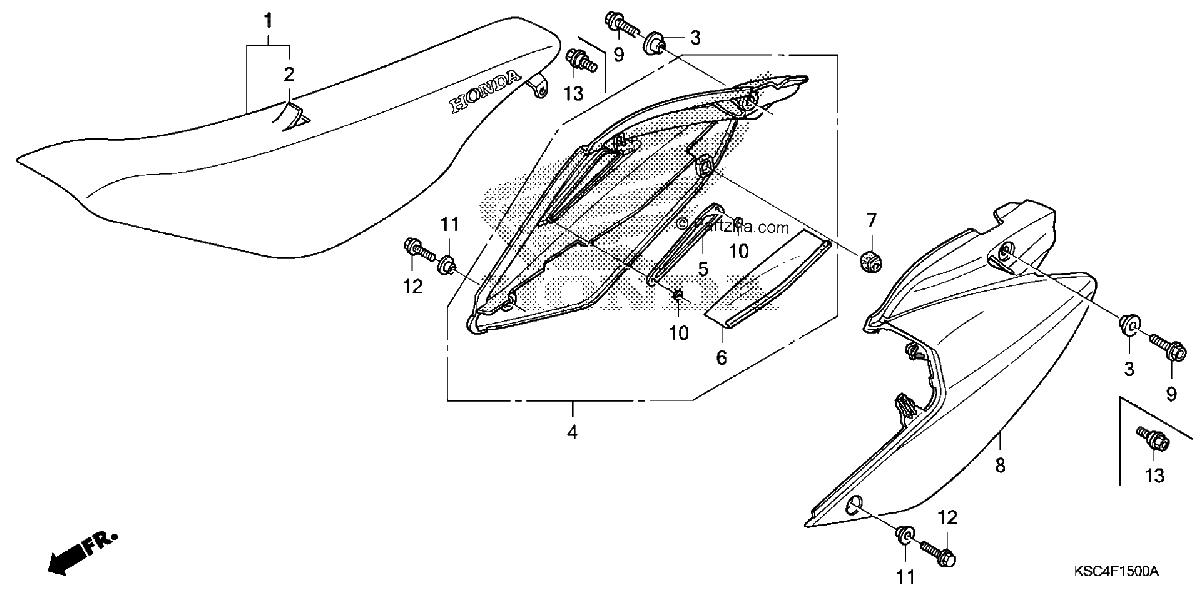 Diagrama de SEAT SIDE COVER