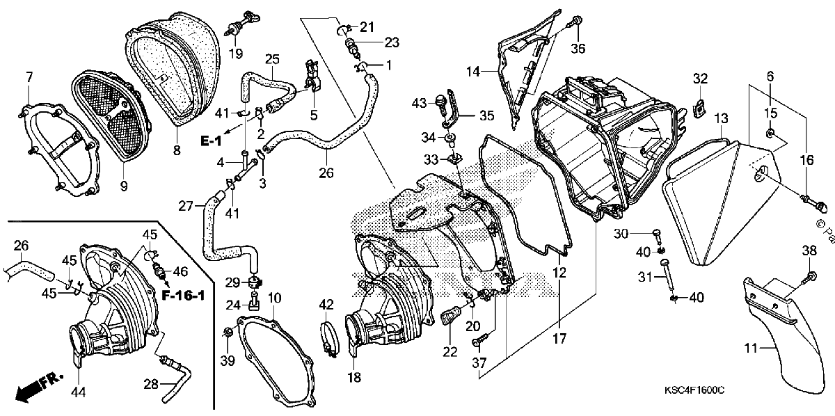 Diagrama de AIR CLEANER
