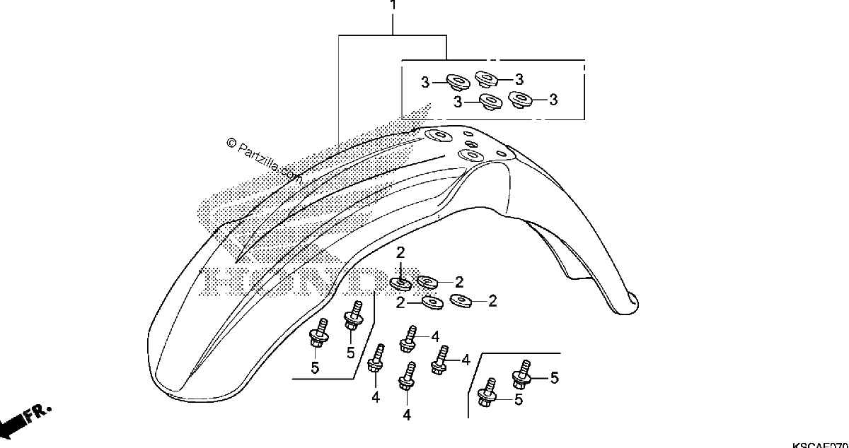 Diagrama de FRONT FENDER