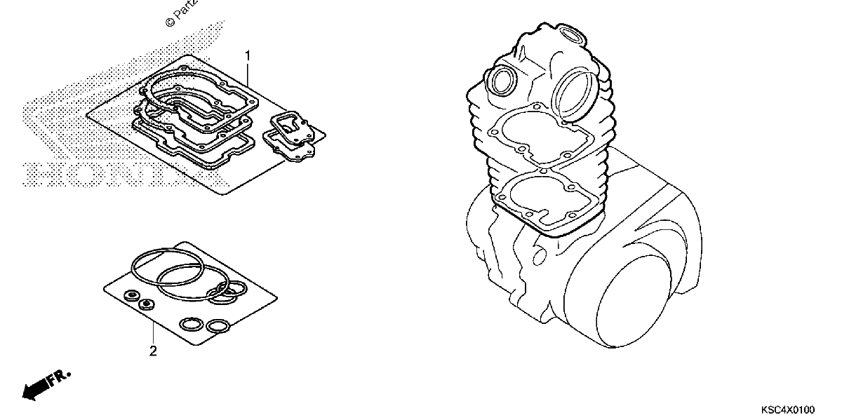 Diagrama de GASKET KIT A