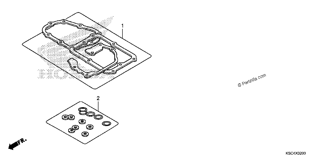 Diagrama de GASKET KIT B