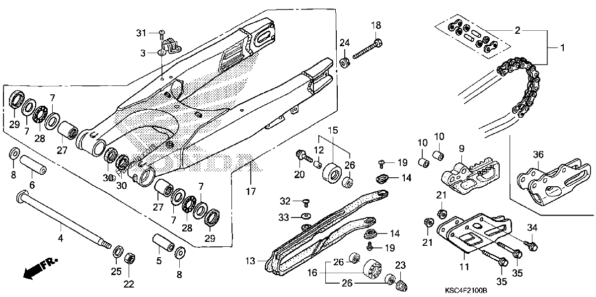 Diagrama de SWINGARM