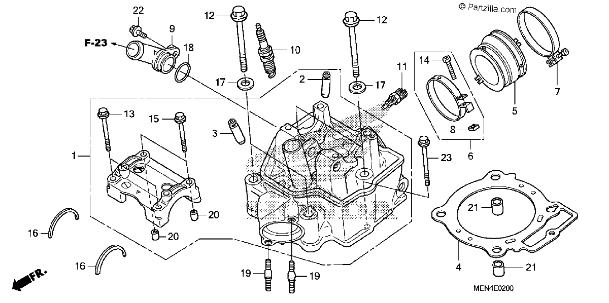 Diagrama de CYLINDER HEAD