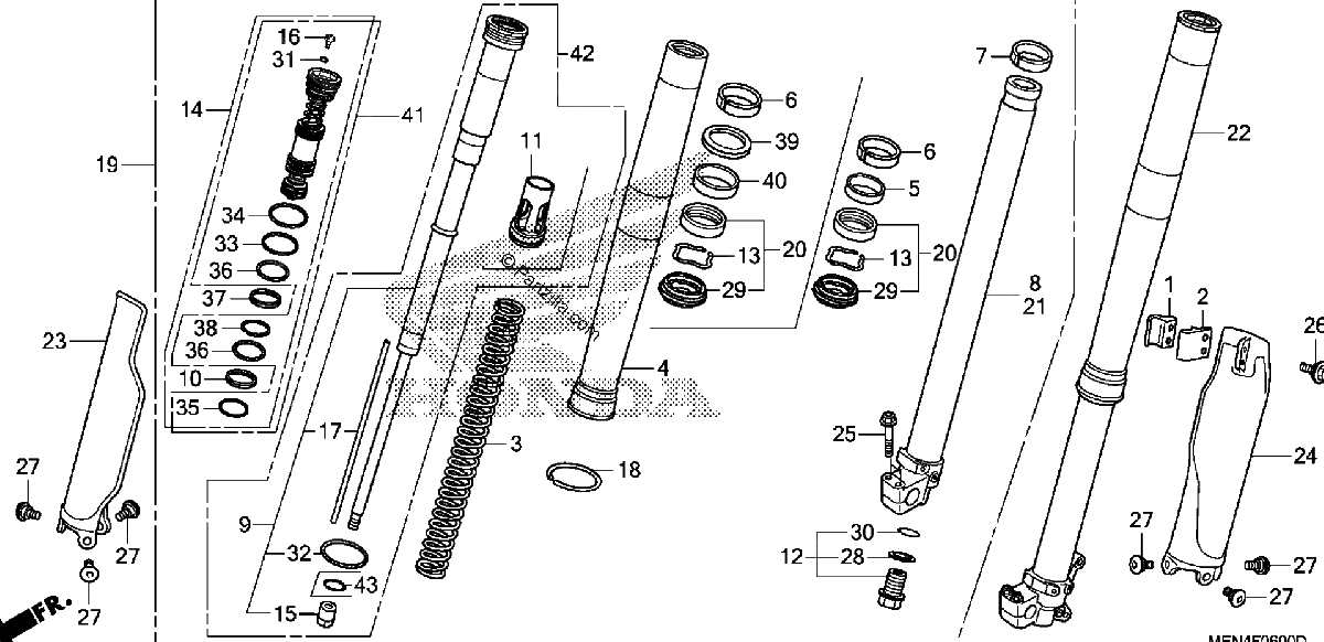 Diagrama de FRONT FORK