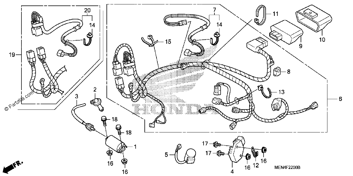 Diagrama de WIRE HARNESS