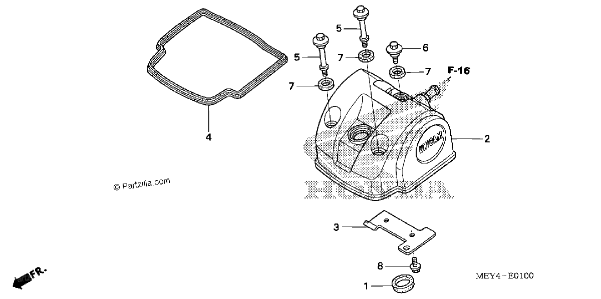 Diagrama de CYLINDER HEAD COVER