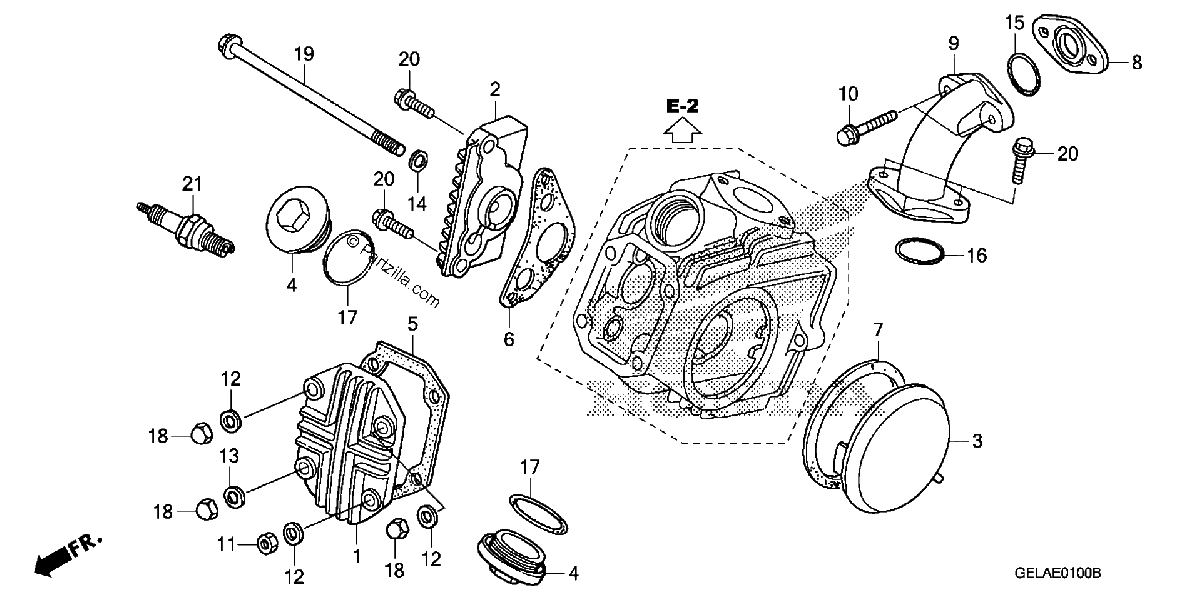 Diagrama de CYLINDER HEAD COVER