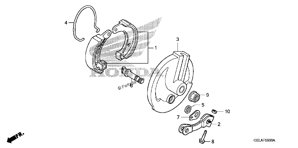 Diagrama de FRONT BRAKE PANEL