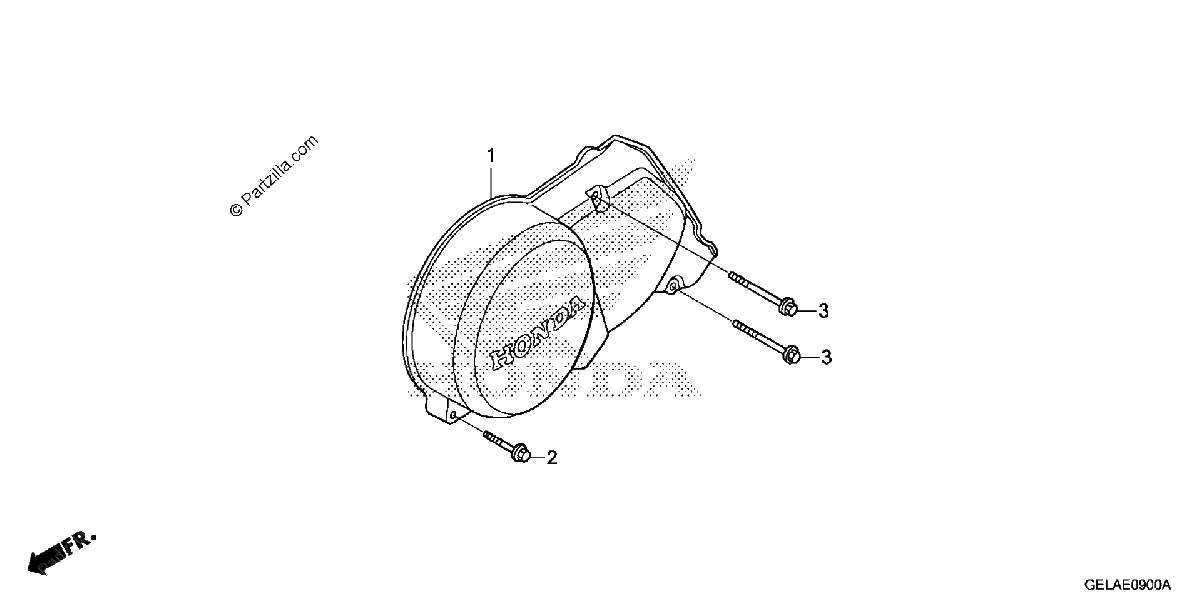 Diagrama de LEFT CRANKCASE COVER