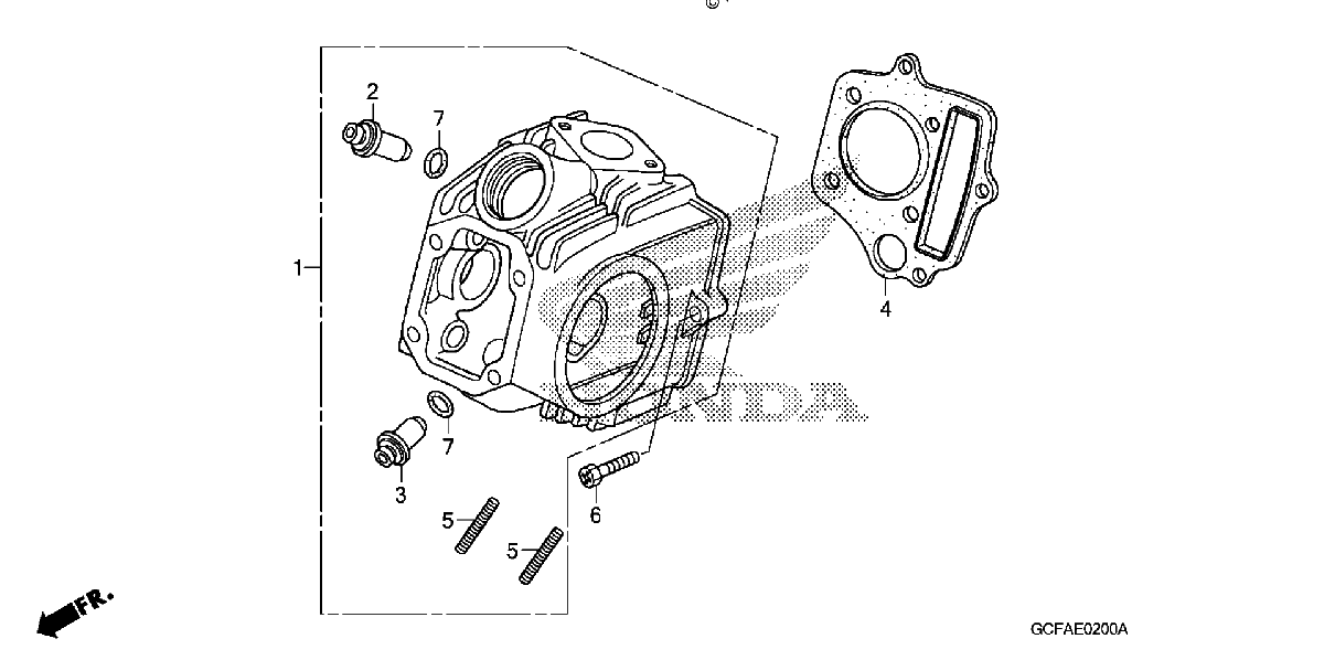 Diagrama de CYLINDER HEAD