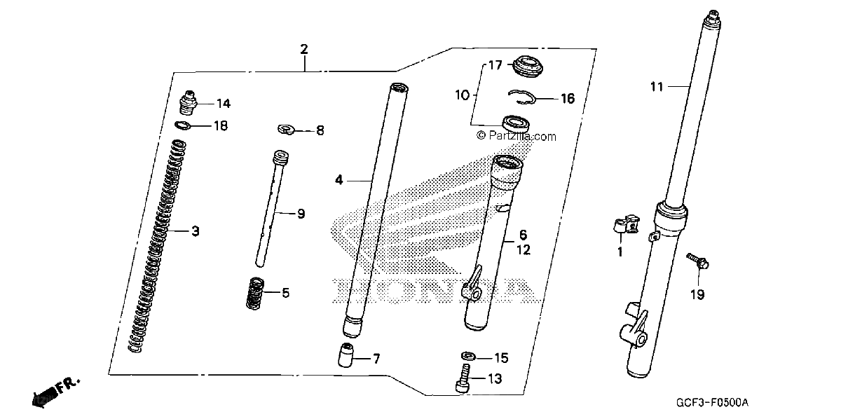 Diagrama de FRONT FORK