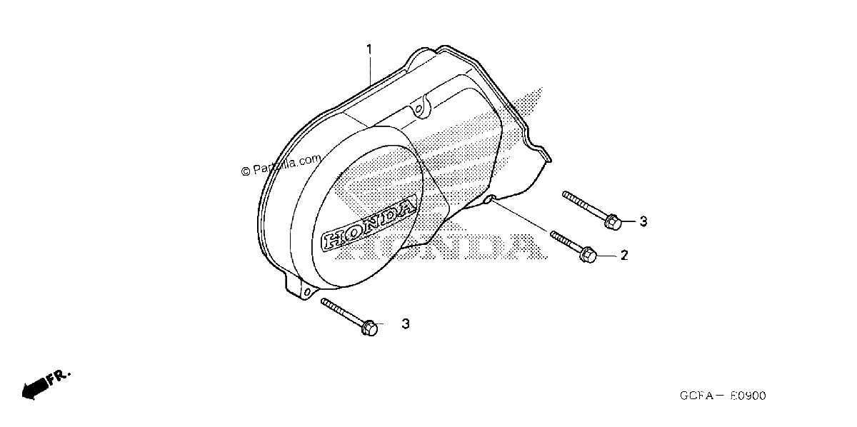 Diagrama de LEFT CRANKCASE COVER