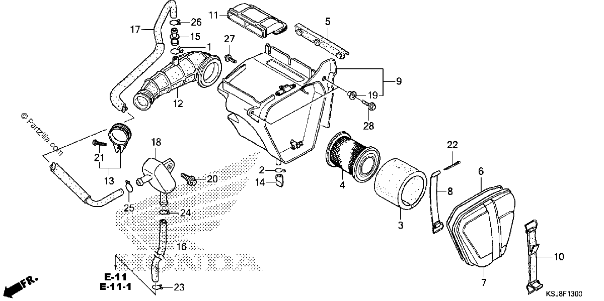 Diagrama de AIR CLEANER