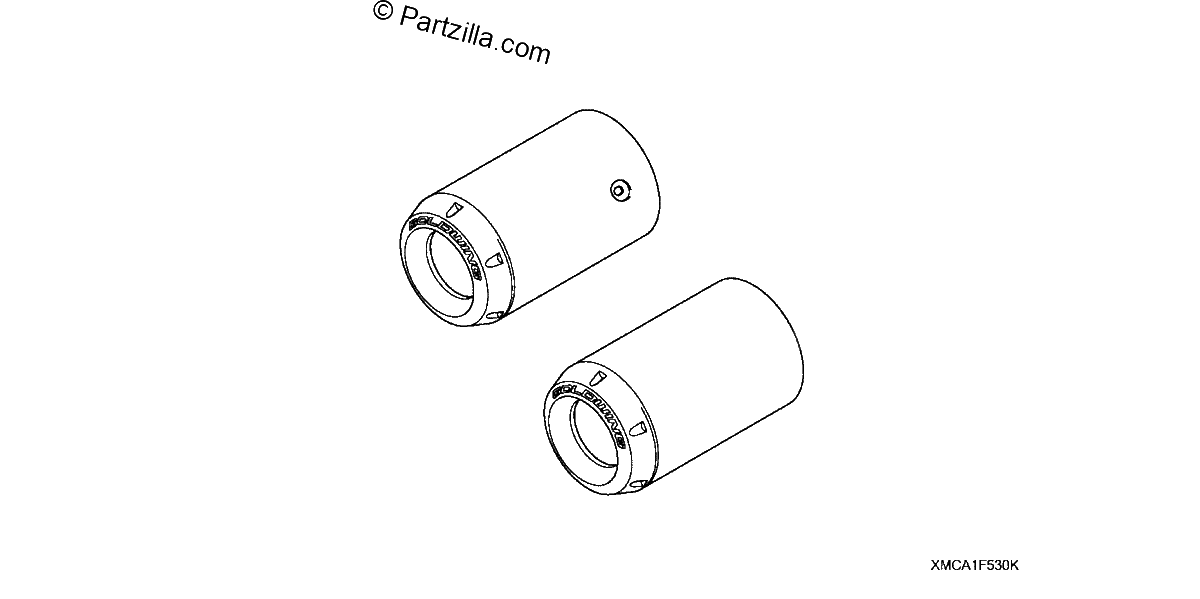 Diagrama de CHROME EXHAUST TIPS W GL LOGO