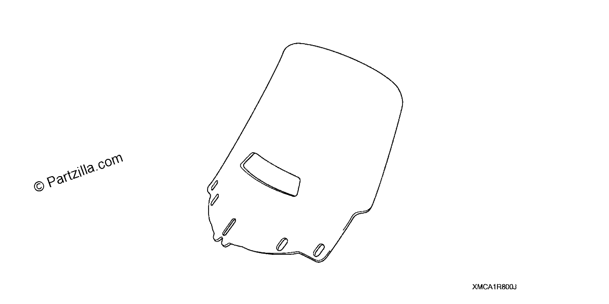 Diagrama de VENTED WINDSHIELD TALL