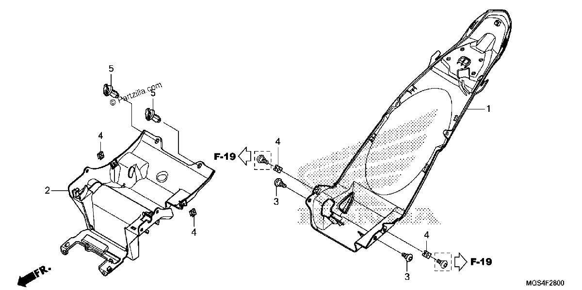 Diagrama de REAR FENDER