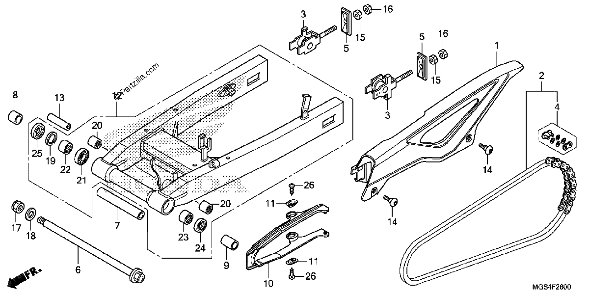 Diagrama de SWINGARM