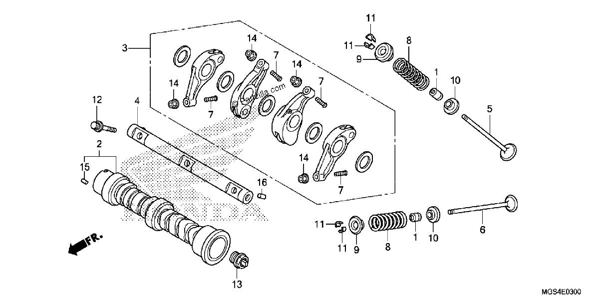 Diagrama de CAMSHAFT VALVE