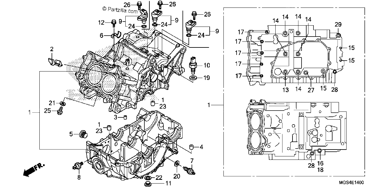 Diagrama de CRANKCASE