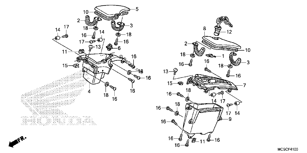 Diagrama de COWL POCKET