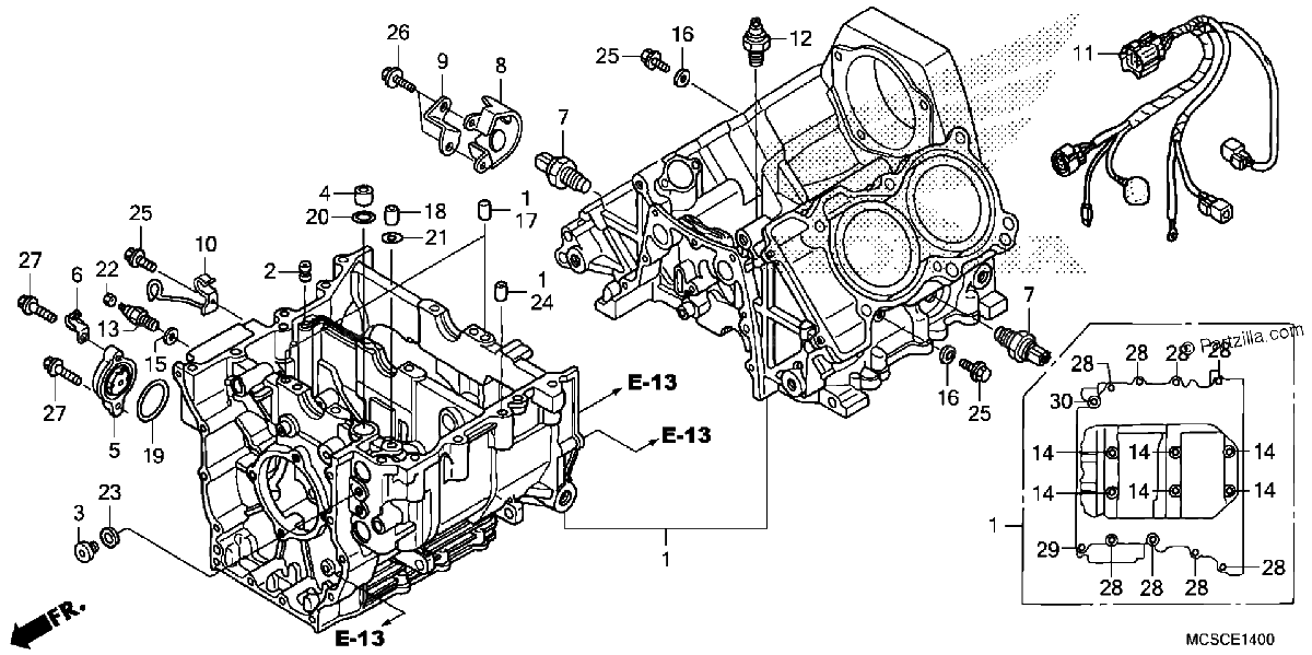 Diagrama de CRANKCASE