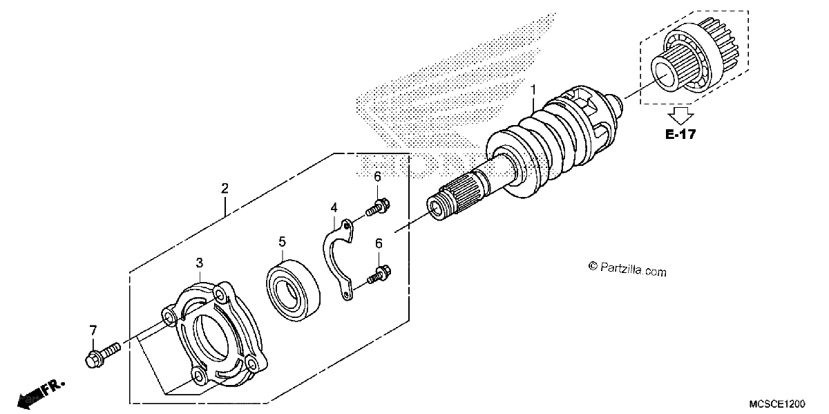Diagrama de PRIMARY SHAFT