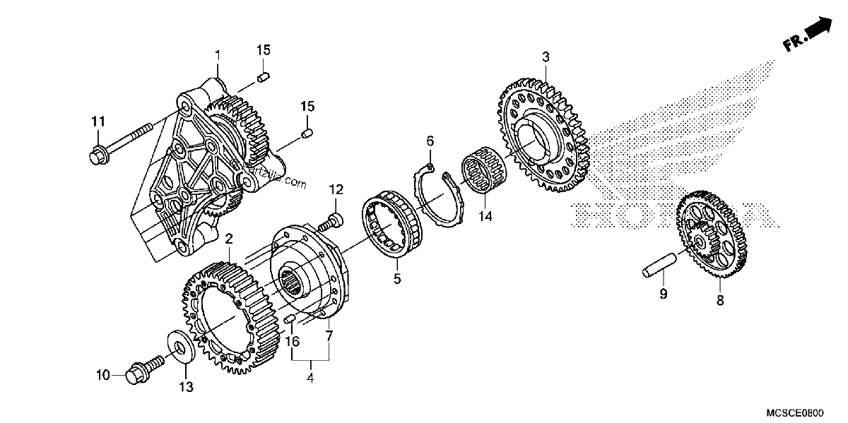 Diagrama de STARTING CLUTCH