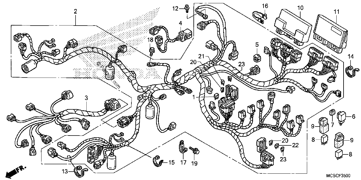 Diagrama de WIRE HARNESS