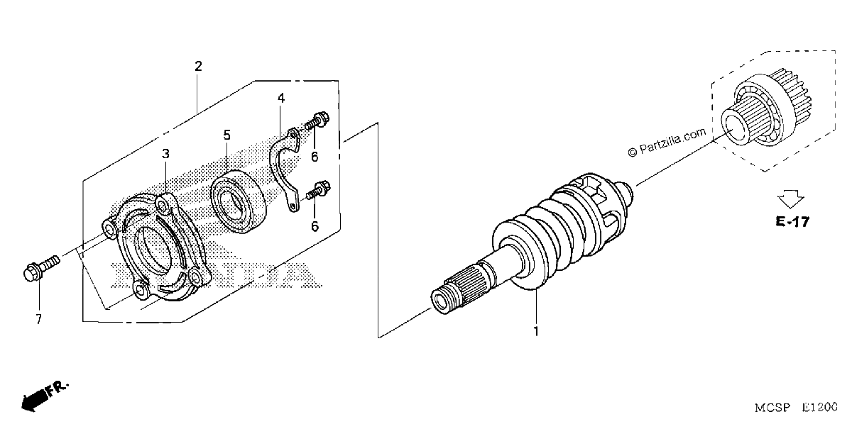 Diagrama de PRIMARY SHAFT