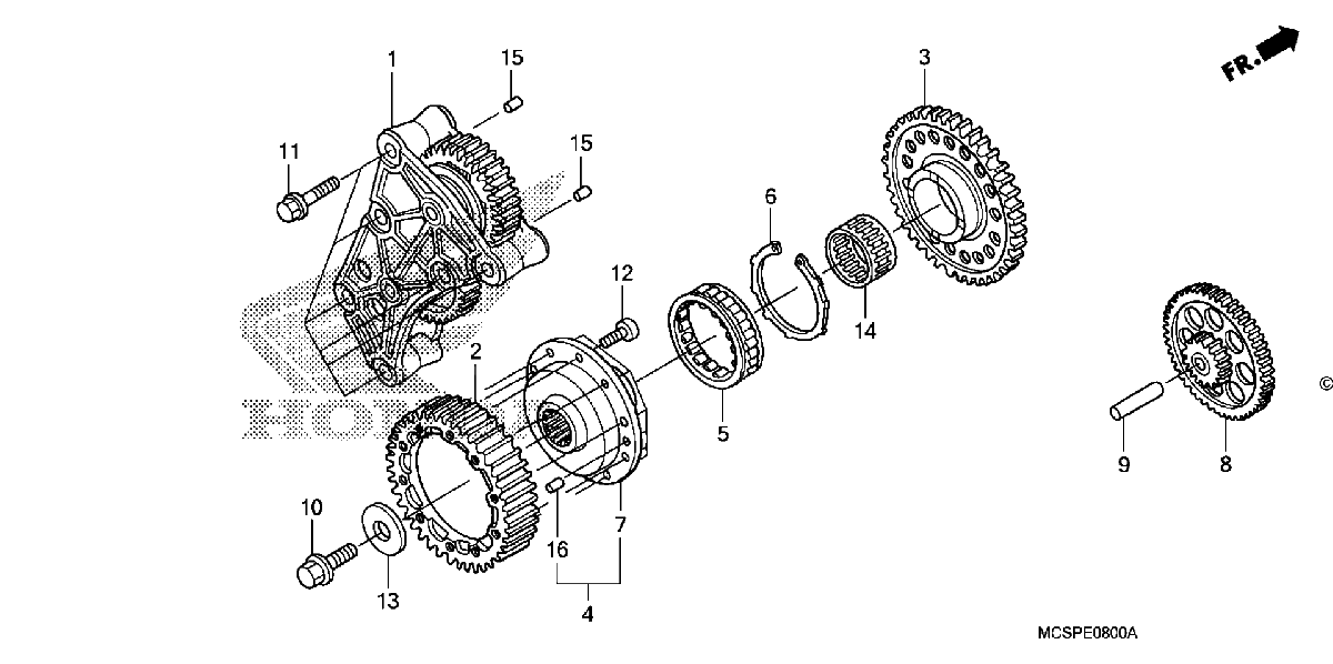 Diagrama de STARTING CLUTCH