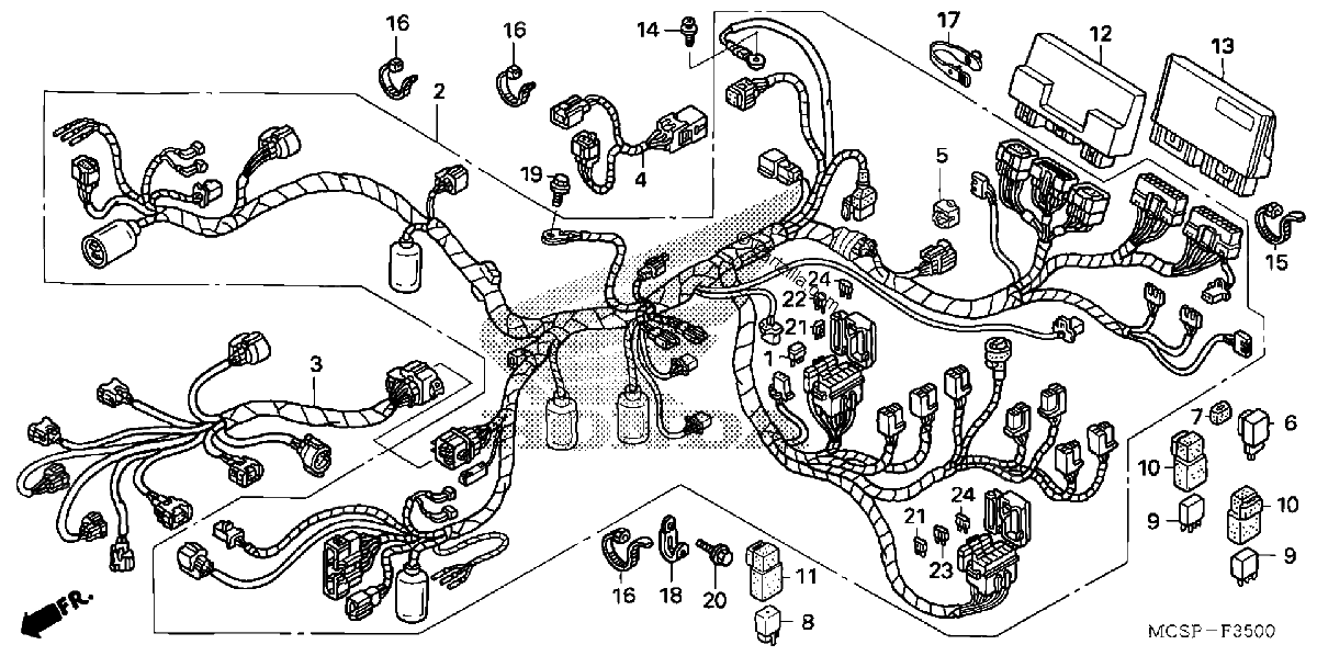 Diagrama de WIRE HARNESS
