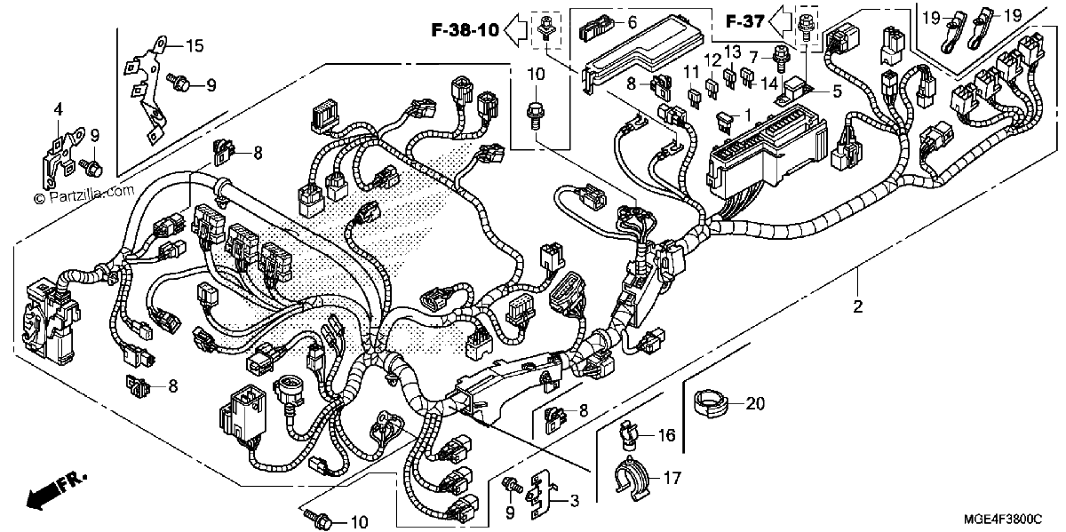 Diagrama de WIRE HARNESS