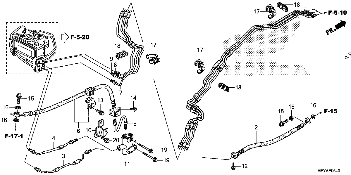 Diagrama de BRAKE LINE ABS