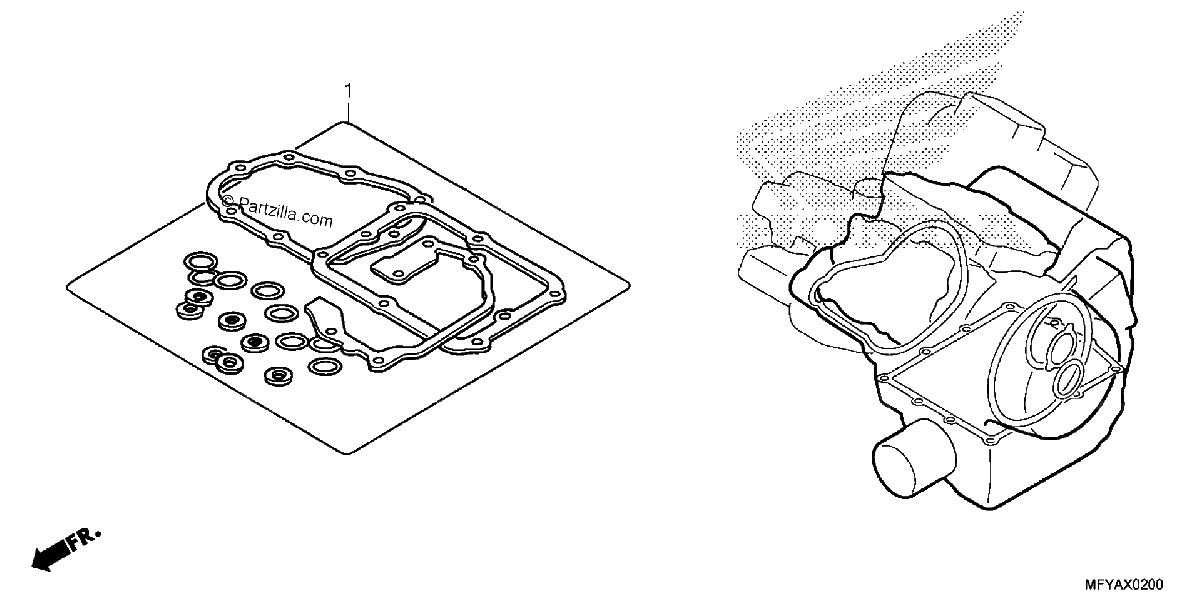 Diagrama de GASKET KIT B