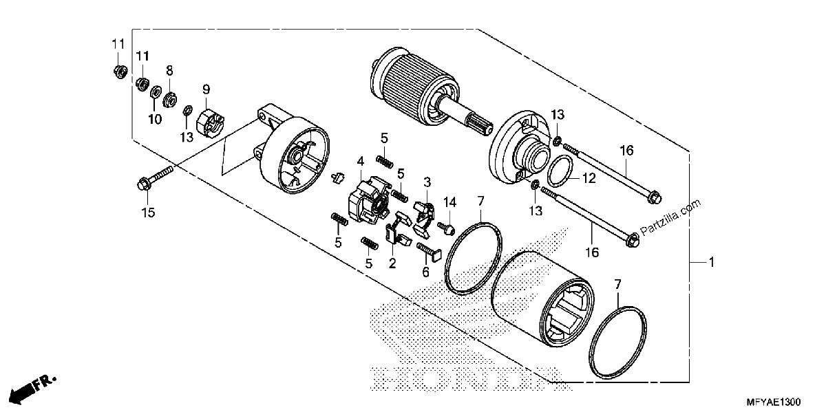 Diagrama de STARTER MOTOR