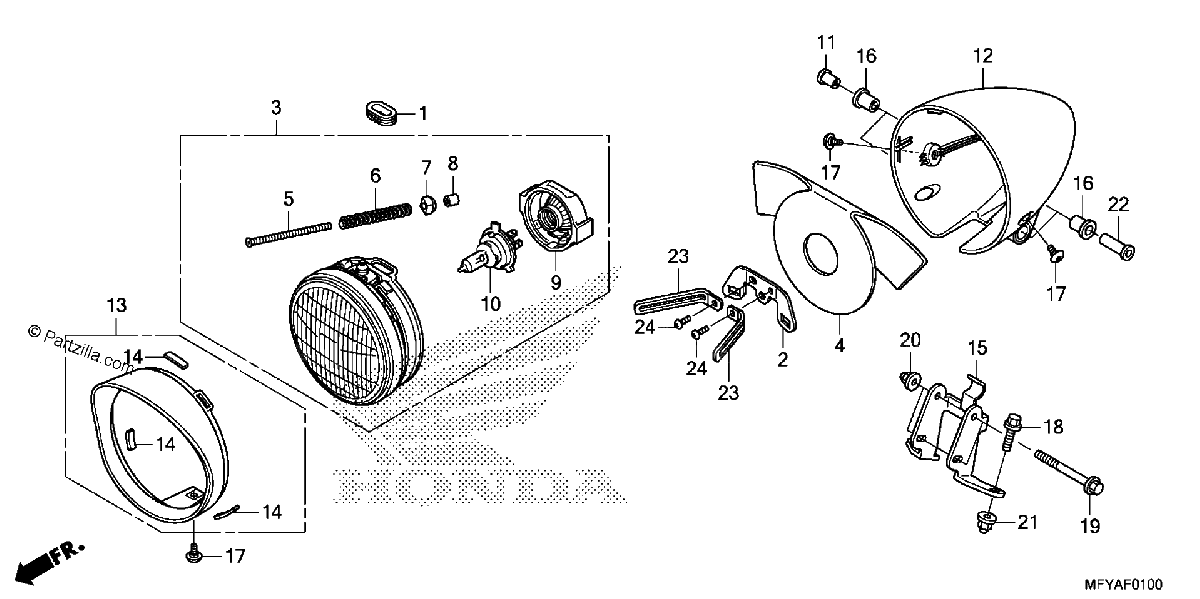 Diagrama de HEADLIGHT