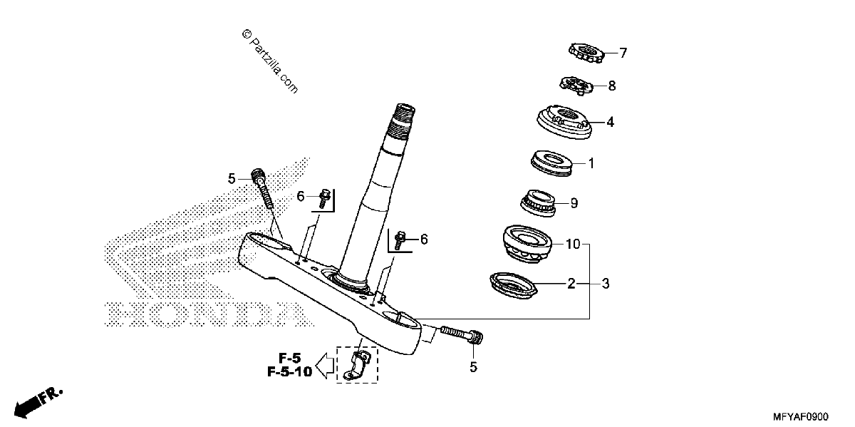 Diagrama de STEERING STEM