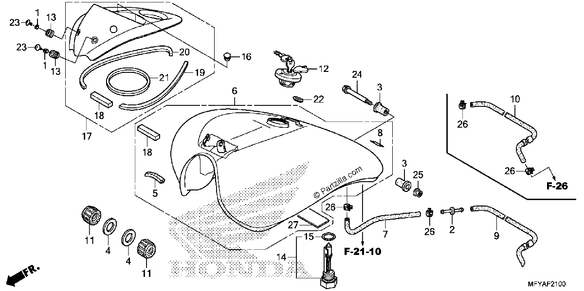 Diagrama de FUEL TANK