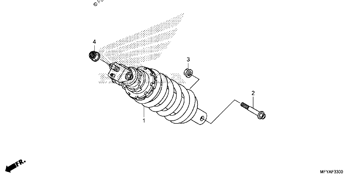 Diagrama de REAR SHOCK ABSORBER