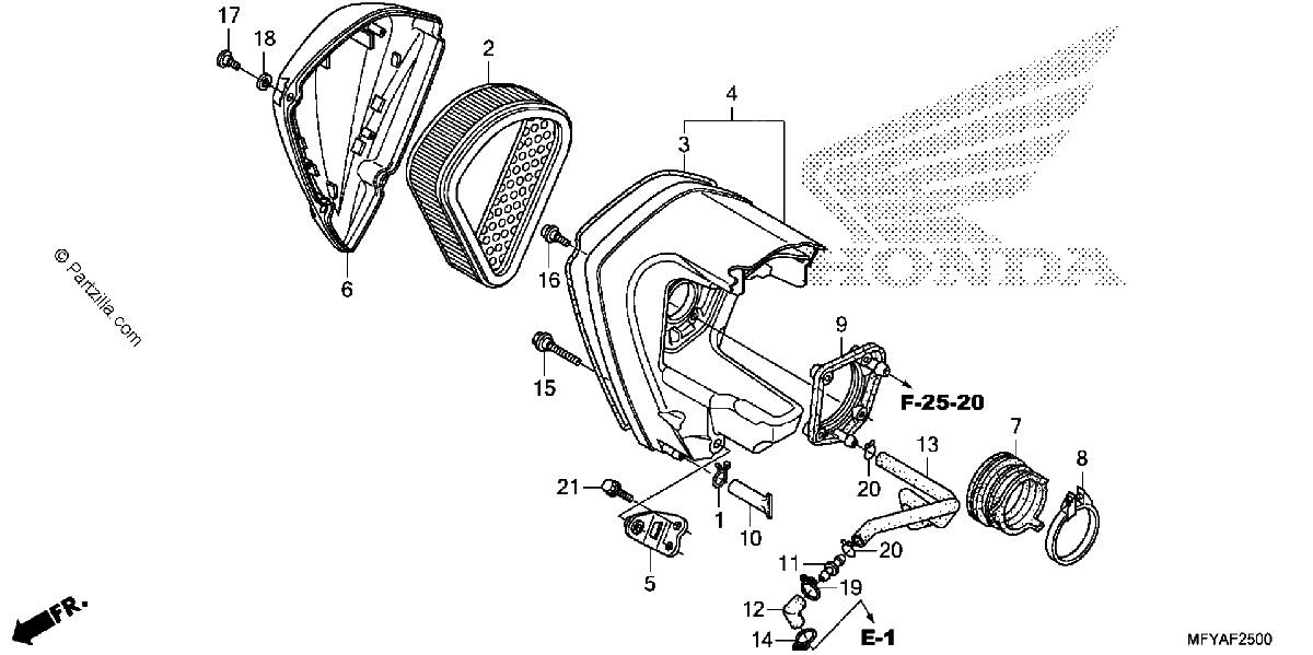 Diagrama de AIR CLEANER