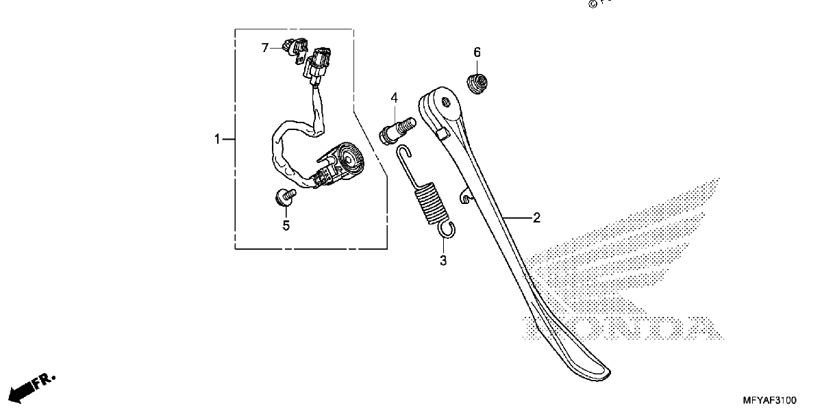 Diagrama de SIDE STAND