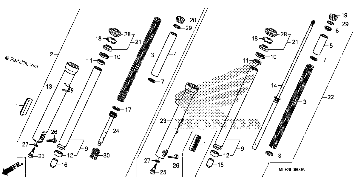 Diagrama de FRONT FORK