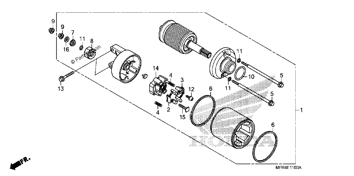 Diagrama de STARTER MOTOR