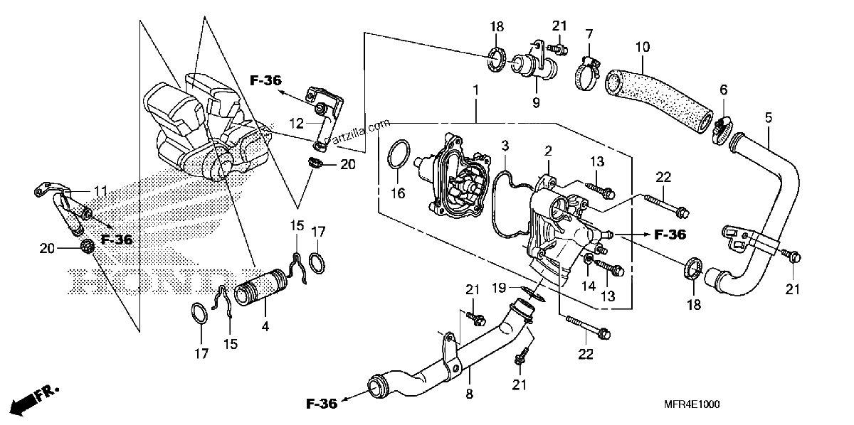 Diagrama de WATER PUMP