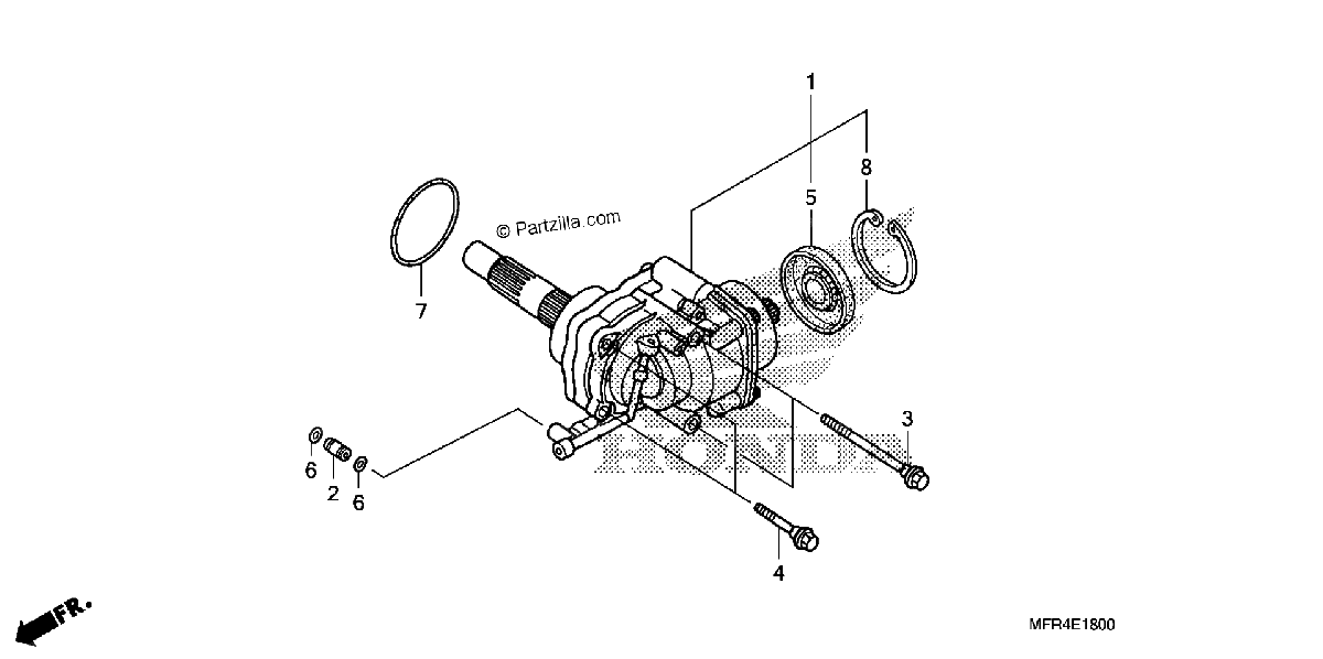 Diagrama de CROSS SHAFT