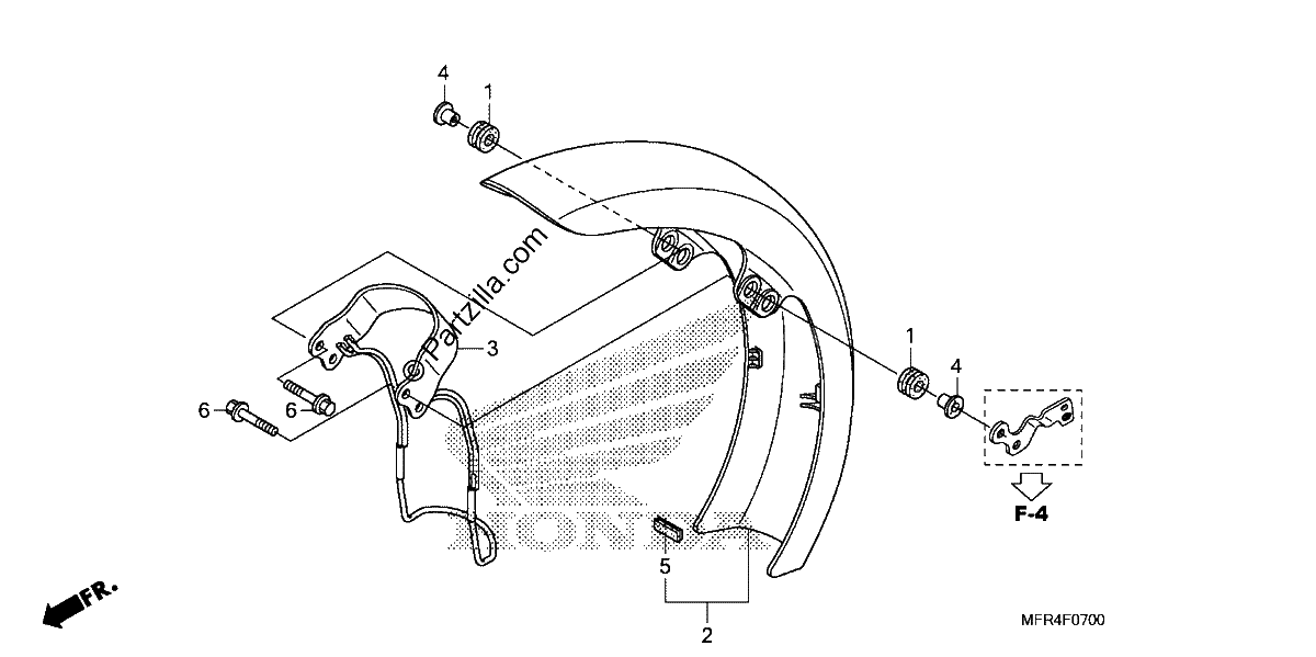 Diagrama de FRONT FENDER