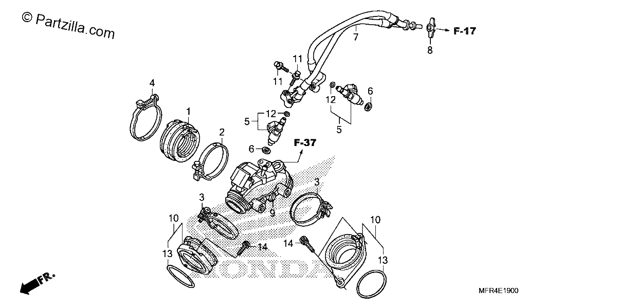 Diagrama de INTAKE MANIFOLD INJECTOR