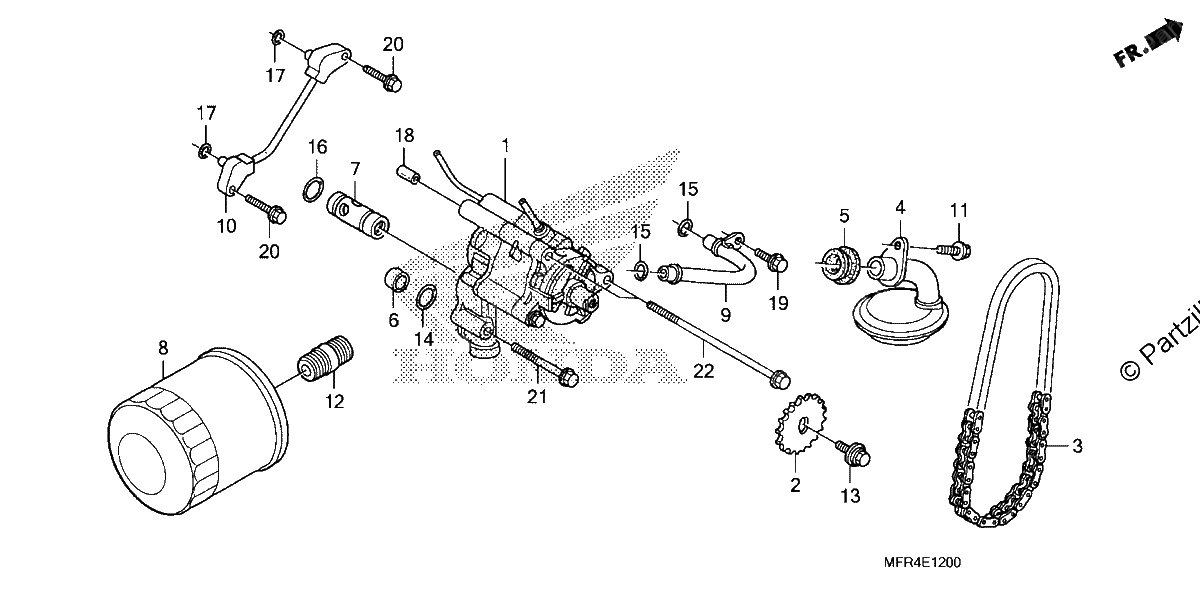 Diagrama de OIL FILTER OIL PUMP
