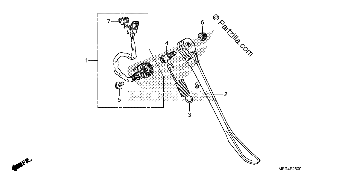 Diagrama de SIDE STAND