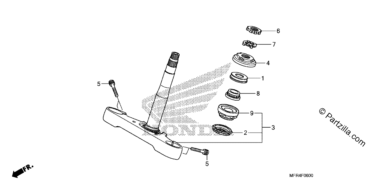 Diagrama de STEERING STEM